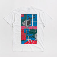 Tired Workstation Pocket T-Shirt - White thumbnail