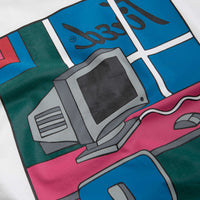 Tired Workstation Pocket T-Shirt - White thumbnail