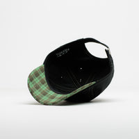 Token Pissing Angel Cap in Black and Green Plaid thumbnail