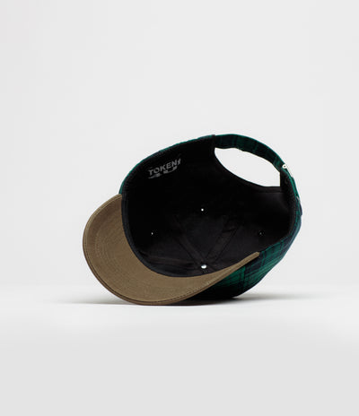 Token Pissing Angel Cap - Green Plaid