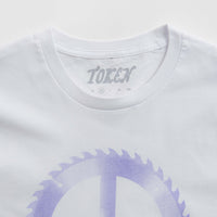 Token Saw Blade T-Shirt - White thumbnail