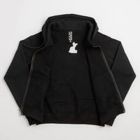 Token Sliced Zip Hoodie - Black thumbnail