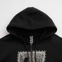 Token Sliced Zip Hoodie - Black thumbnail