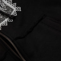 Token Sliced Zip Hoodie - Black thumbnail