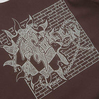 Token Unisex Sunburn Ringer T-Shirt in Chocolate thumbnail