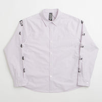 Token Tuff Stuff Shirt in Purple and White Striped thumbnail