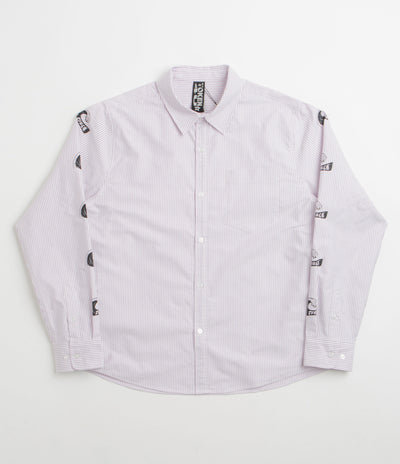 Token Tuff Stuff Shirt in Purple and White Striped