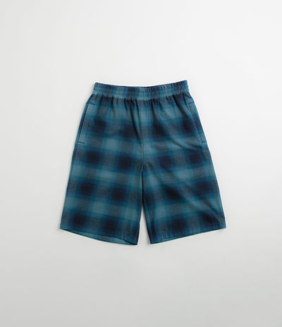 Token VHS Shorts - Teal Plaid