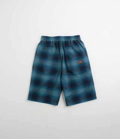 Token VHS Shorts - Teal Plaid