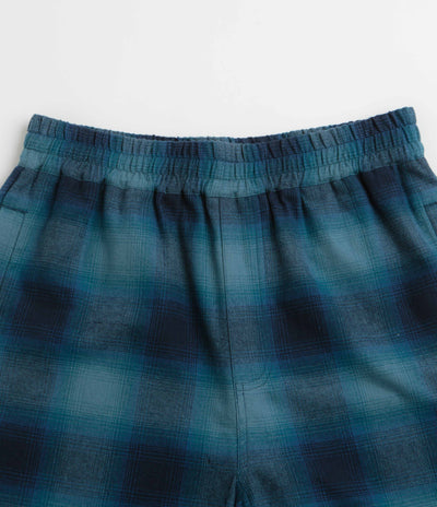Token VHS Shorts - Teal Plaid