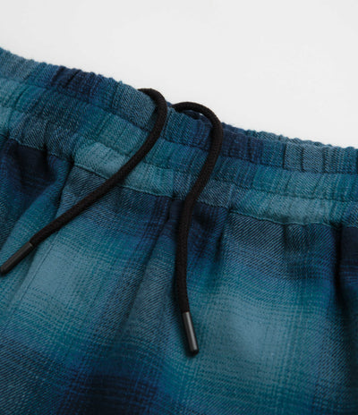 Token VHS Shorts - Teal Plaid