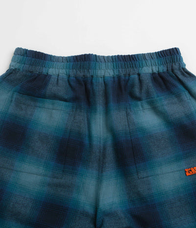 Token VHS Shorts - Teal Plaid