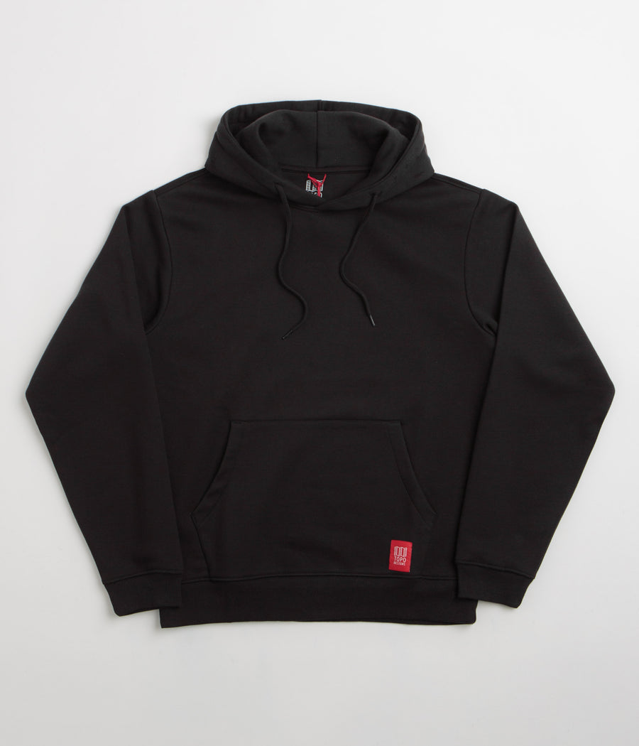 Topo Designs Alpine High Label Hoodie - Black