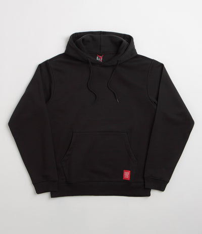 Topo Designs Alpine High Label Hoodie in Black