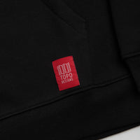 Topo Designs Alpine High Label Hoodie in Black thumbnail
