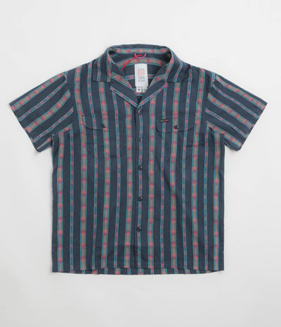 Topo Designs Daytripper Short Sleeve Shirt - Sunset Stripe Midnight