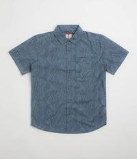 Topo Designs Dirt Desert Short Sleeve Shirt in Stone Blue River Bed