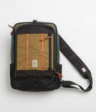 Topo Designs Global 30L Travel Bag in Olive and Dark Khaki