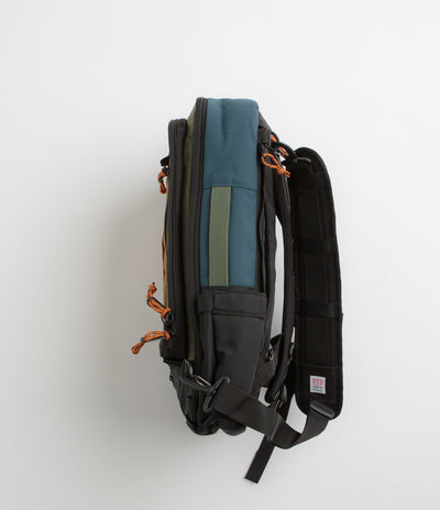 Topo Designs Global 30L Travel Bag in Olive and Dark Khaki