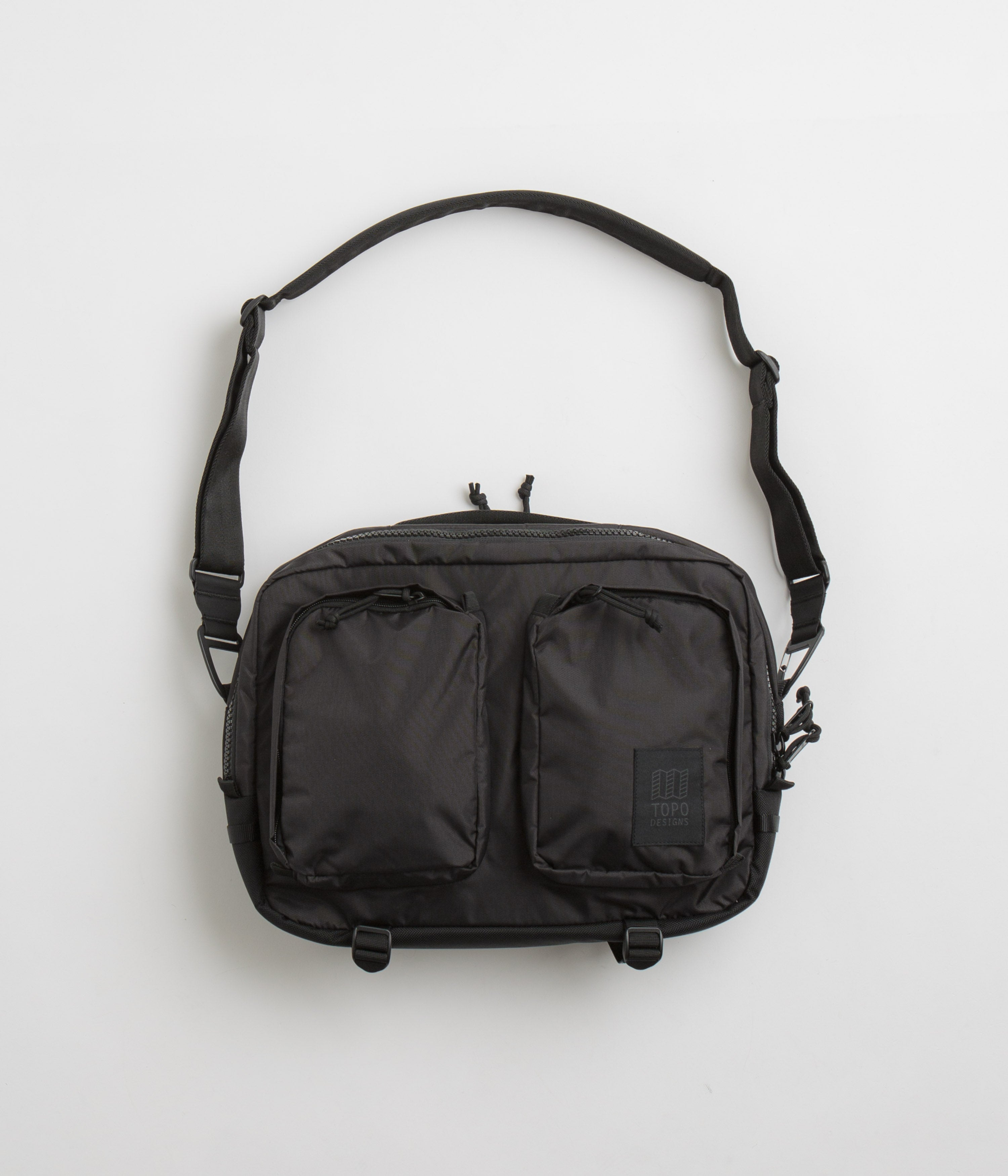 Topo Designs Global Briefcase in Black and Black