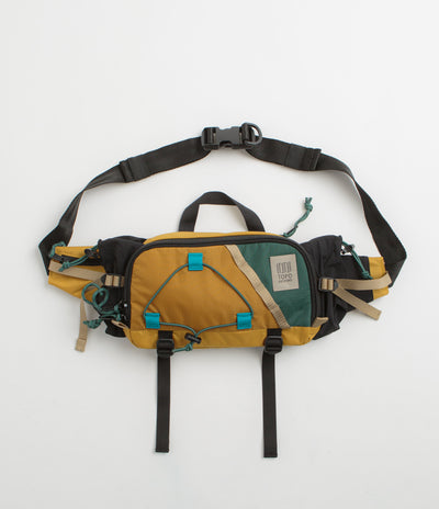 Topo Designs Mountain Hydro Hip Pack in Mustard and Forest