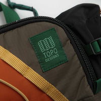 Topo Designs Mountain Hydro Hip Pack in Woodland and Terracotta thumbnail