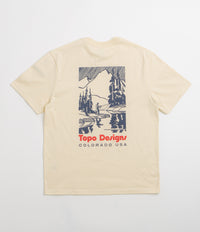Topo Designs Mountain River T-Shirt in Bone White