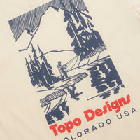 Topo Designs Mountain River T-Shirt in Bone White thumbnail