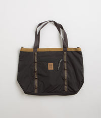 Topo Designs Mountain Utility Tote Bag in Black and Neutral