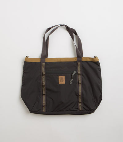 Topo Designs Mountain Utility Tote Bag - Black / Neutral