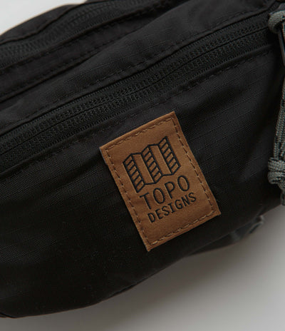 Topo Designs Mountain Waist Pack in Black and Neutral