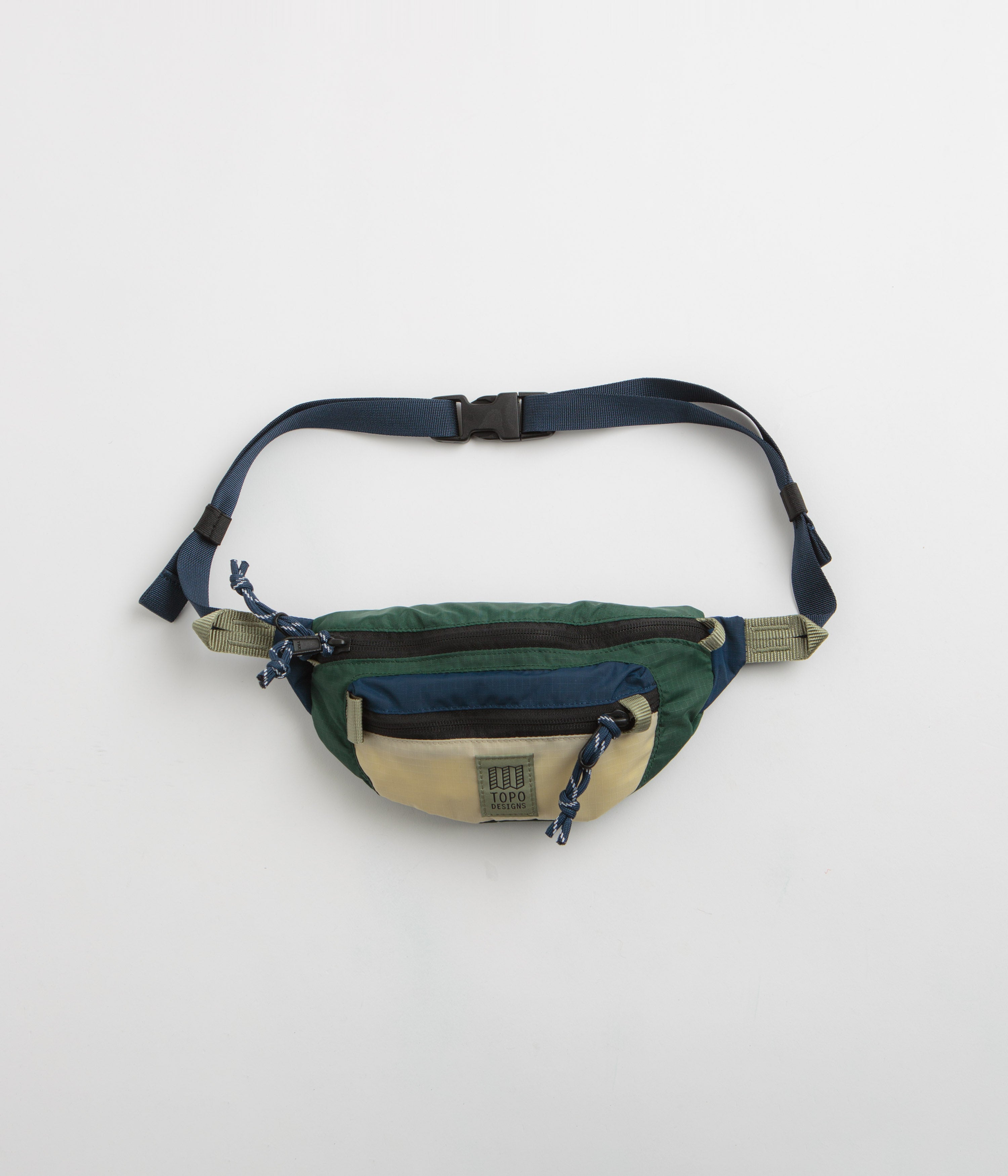 Topo Designs Mountain Waist Pack in Forest and Bone White