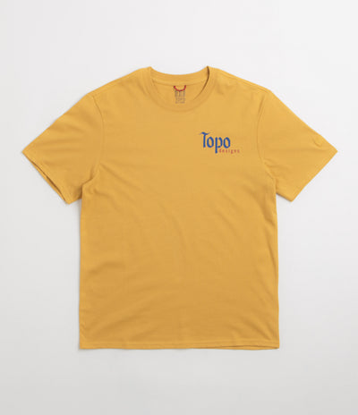 Topo Designs Peak T-Shirt in Goldenrod