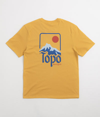 Topo Designs Peak T-Shirt in Goldenrod
