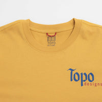 Topo Designs Peak T-Shirt in Goldenrod thumbnail