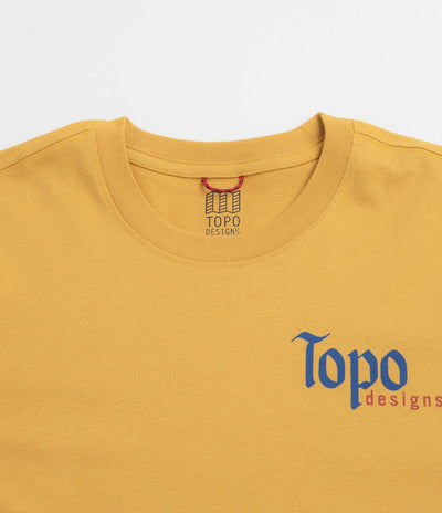 Topo Designs Peak T-Shirt in Goldenrod