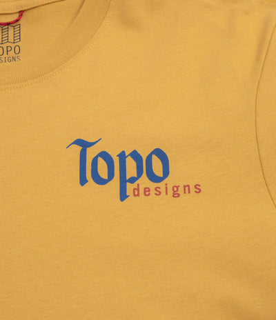 Topo Designs Peak T-Shirt in Goldenrod