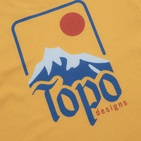 Topo Designs Peak T-Shirt in Goldenrod thumbnail