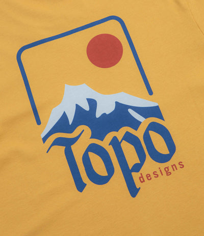 Topo Designs Peak T-Shirt in Goldenrod