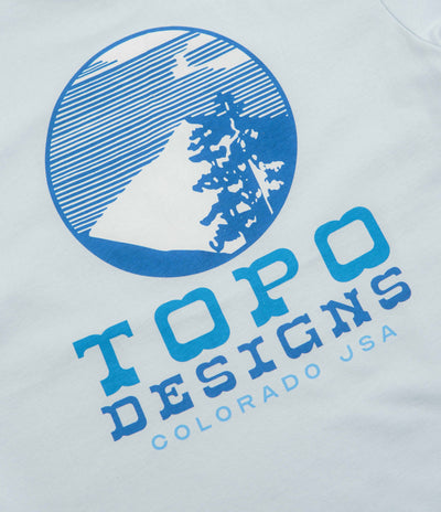 Topo Designs Vintage View T-Shirt in Breeze Blue