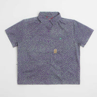 Topo Designs Womens Retro River Short Sleeve Shirt - Crackle Loganberry thumbnail