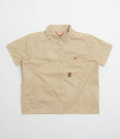 Topo Designs Womens Retro River Short Sleeve Shirt - Crackle Sesame