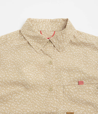 Topo Designs Womens Retro River Short Sleeve Shirt - Crackle Sesame