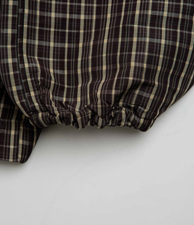 Umbro Check Smock Anorak in Beige and Dark Brown