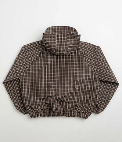 Umbro Check Smock Anorak in Beige and Dark Brown