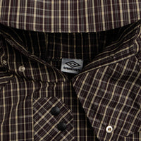 Umbro Check Smock Anorak in Beige and Dark Brown thumbnail