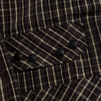 Umbro Check Smock Anorak in Beige and Dark Brown thumbnail