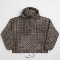 Umbro Checked Masked Anorak in Beige and Dark Brown thumbnail