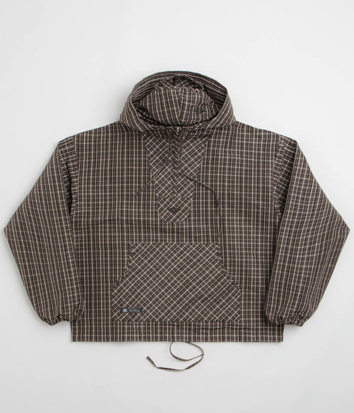 Umbro Checked Masked Anorak - Beige / Dark Brown