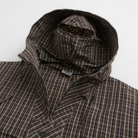 Umbro Checked Masked Anorak in Beige and Dark Brown thumbnail